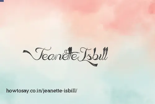 Jeanette Isbill