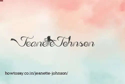 Jeanette Johnson