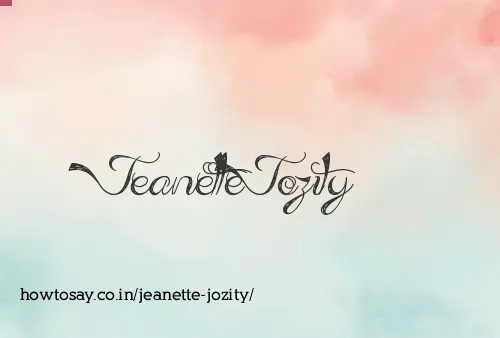 Jeanette Jozity