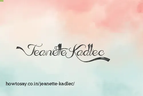 Jeanette Kadlec
