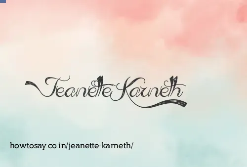 Jeanette Karneth