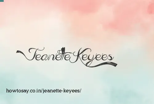 Jeanette Keyees