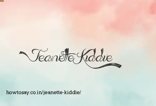 Jeanette Kiddie
