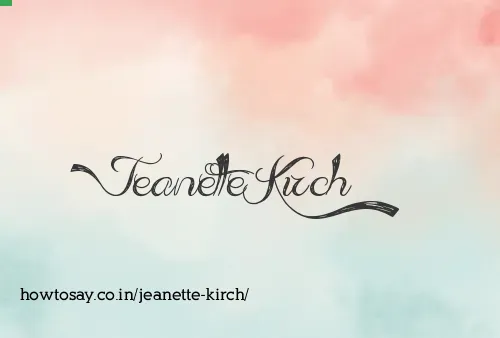 Jeanette Kirch
