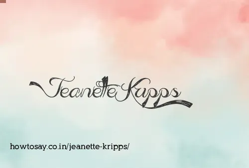 Jeanette Kripps