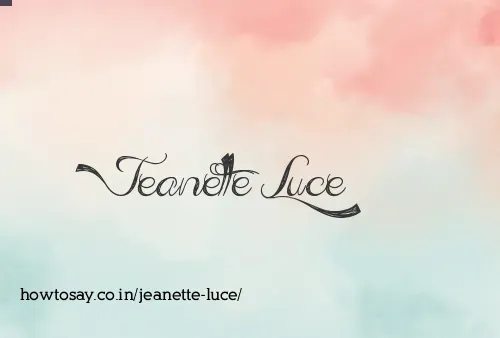 Jeanette Luce