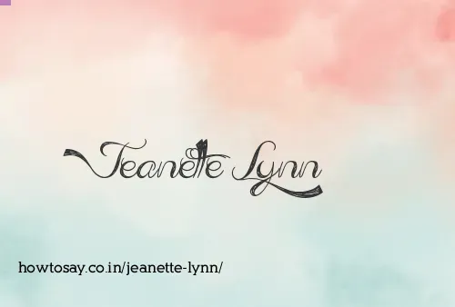 Jeanette Lynn