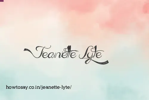 Jeanette Lyte