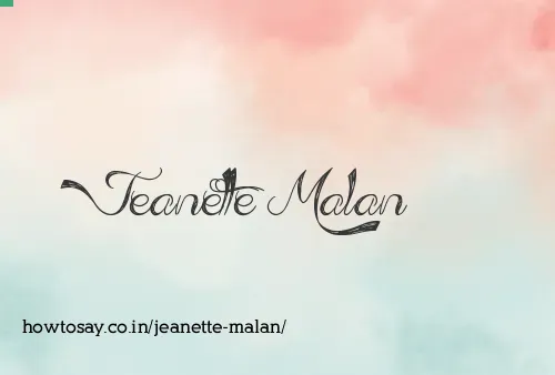 Jeanette Malan