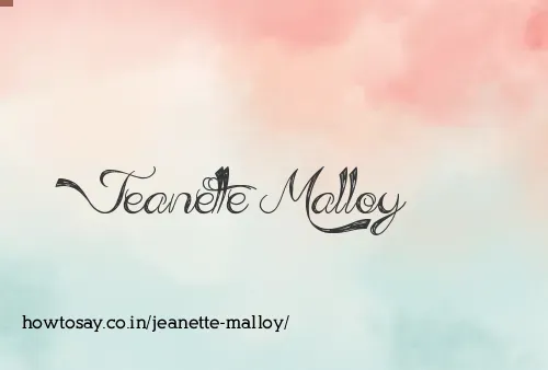Jeanette Malloy