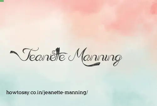Jeanette Manning