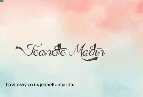 Jeanette Martin