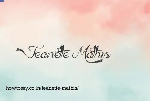 Jeanette Mathis