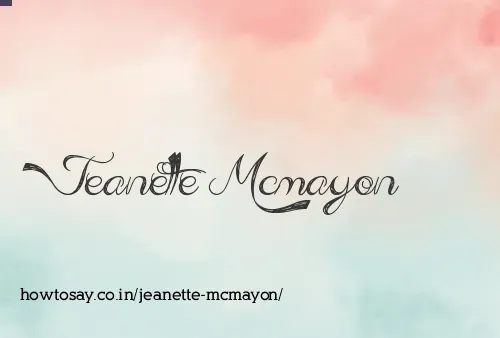 Jeanette Mcmayon