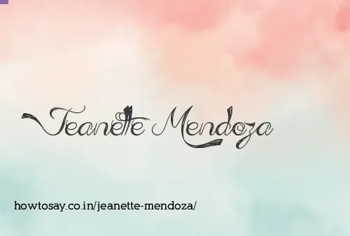 Jeanette Mendoza