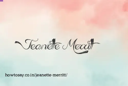 Jeanette Merritt