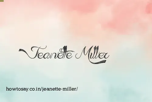 Jeanette Miller