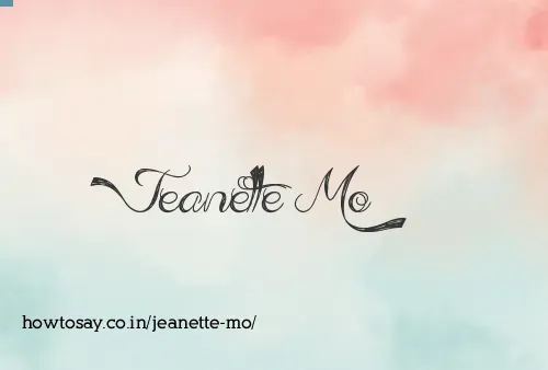 Jeanette Mo