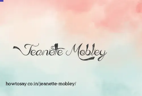 Jeanette Mobley