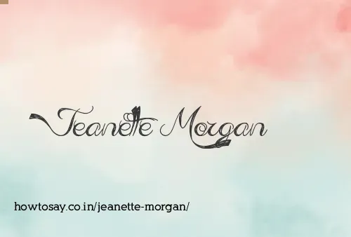 Jeanette Morgan