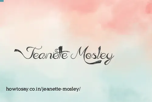 Jeanette Mosley