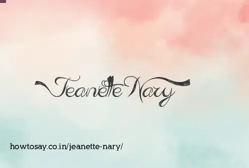 Jeanette Nary