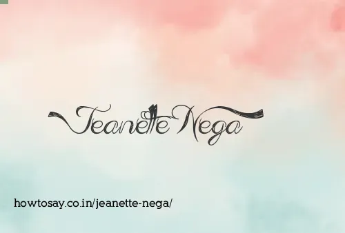 Jeanette Nega