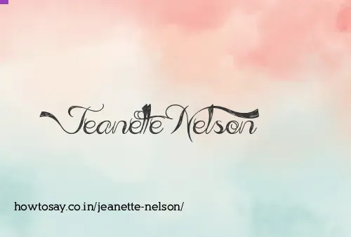 Jeanette Nelson