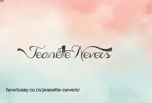 Jeanette Nevers