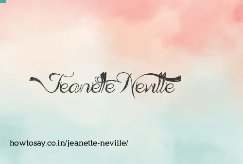 Jeanette Neville
