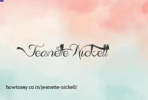 Jeanette Nickell