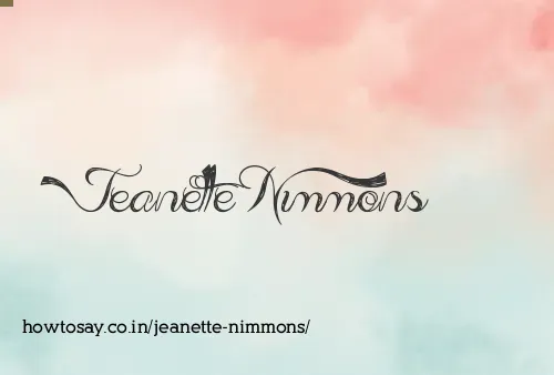Jeanette Nimmons