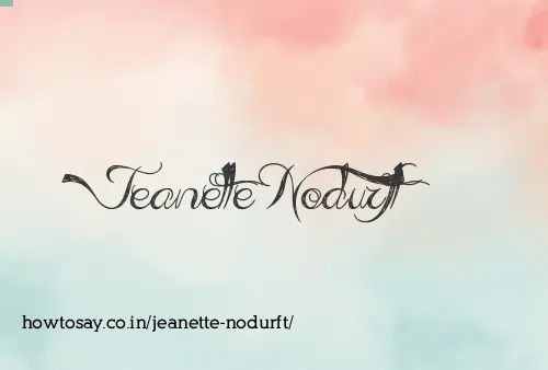 Jeanette Nodurft