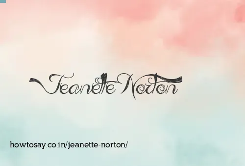Jeanette Norton