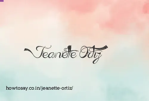 Jeanette Ortiz
