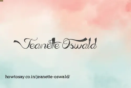 Jeanette Oswald