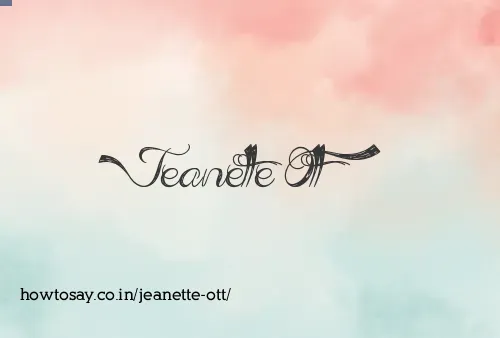 Jeanette Ott