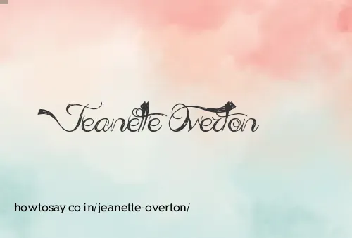 Jeanette Overton