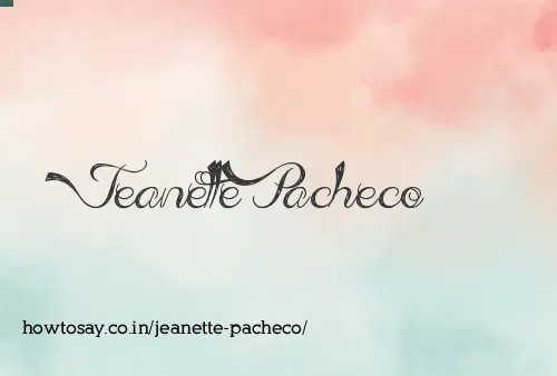 Jeanette Pacheco