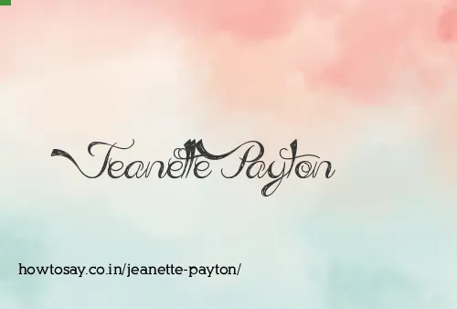 Jeanette Payton