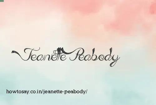 Jeanette Peabody