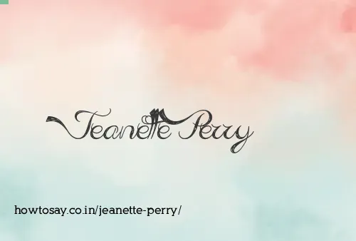 Jeanette Perry