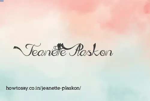 Jeanette Plaskon