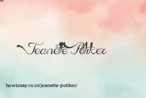 Jeanette Potiker