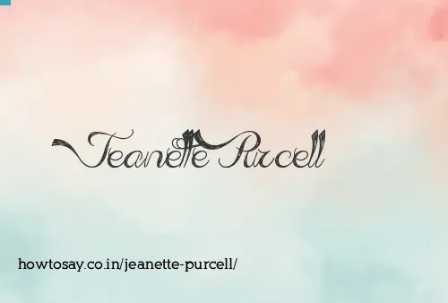 Jeanette Purcell