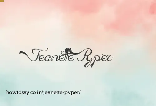 Jeanette Pyper