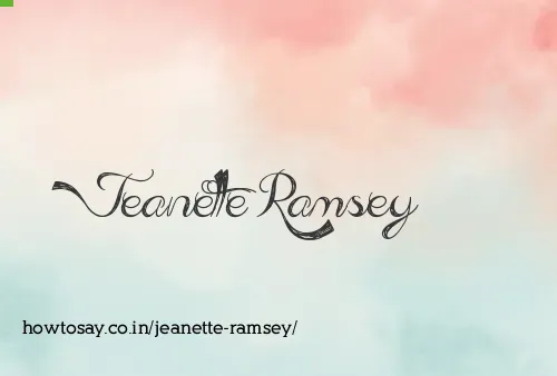 Jeanette Ramsey