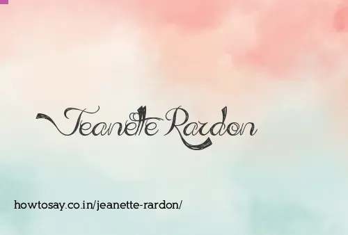 Jeanette Rardon