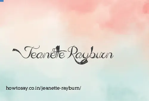 Jeanette Rayburn