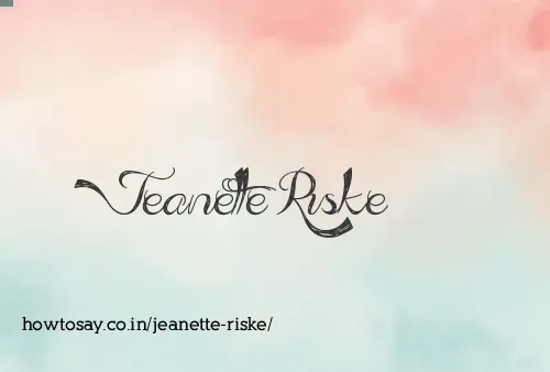 Jeanette Riske